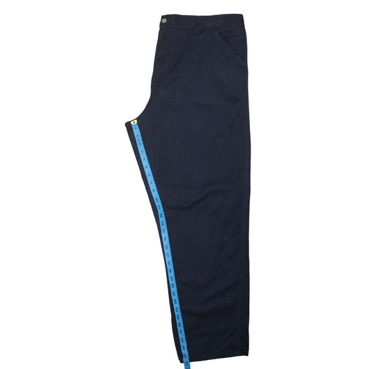 Carhartt Men Blue 40x32 Simple Pant Regular Fit Workwear Chino Trousers