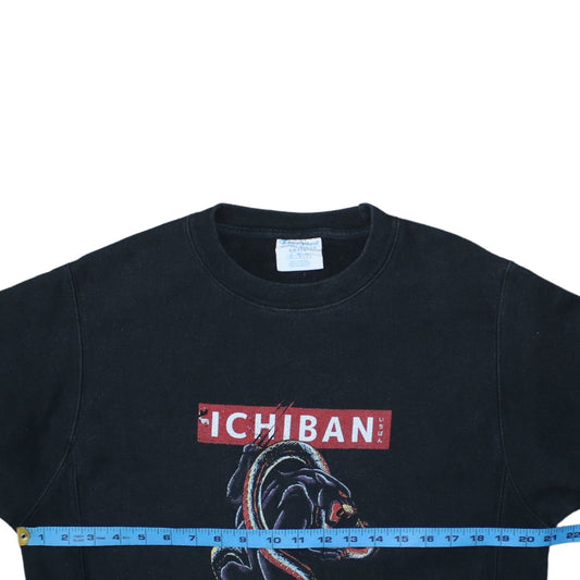 Champion Men's Black Ichiban Graphic Pullover Sweatshirt Size S