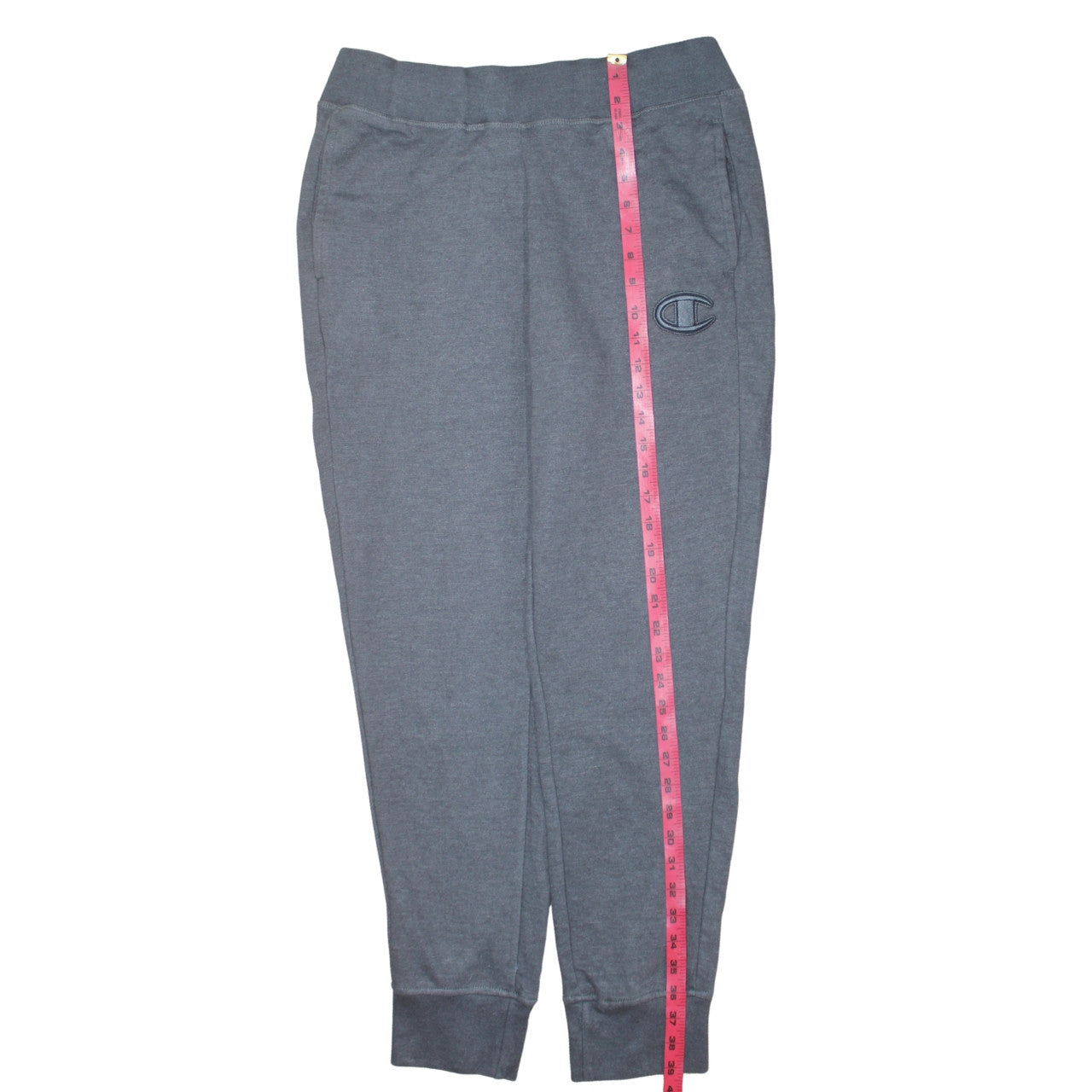 Champion Men’s Grey Jogger Sweatpants M Cotton Blend Athleisure Trousers
