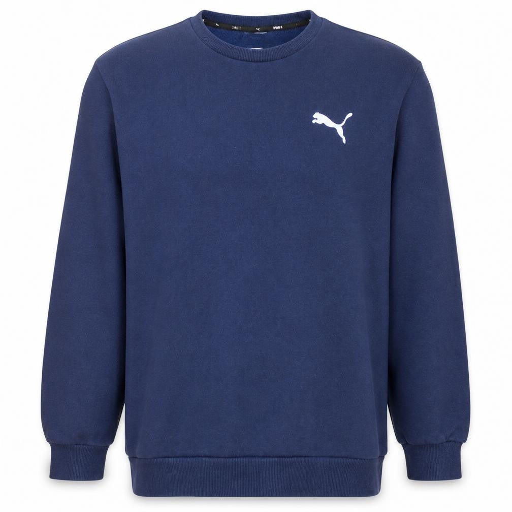 Puma Mens Blue Crew Neck Pullover Sweatshirt Size L