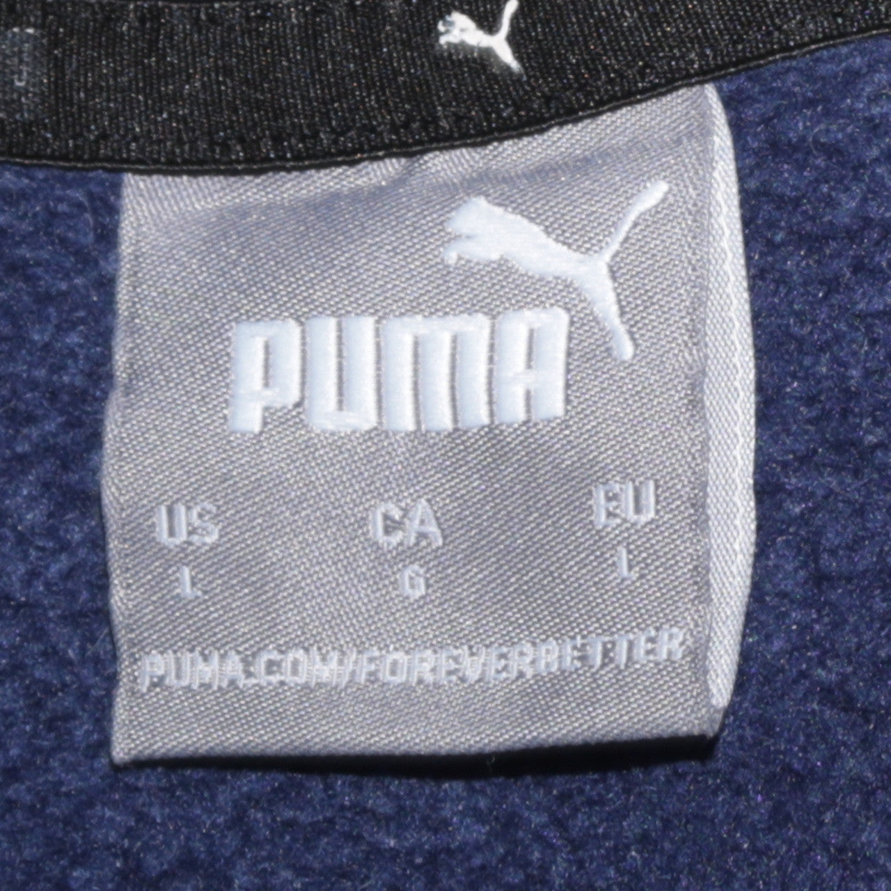 Puma Mens Blue Crew Neck Pullover Sweatshirt Size L