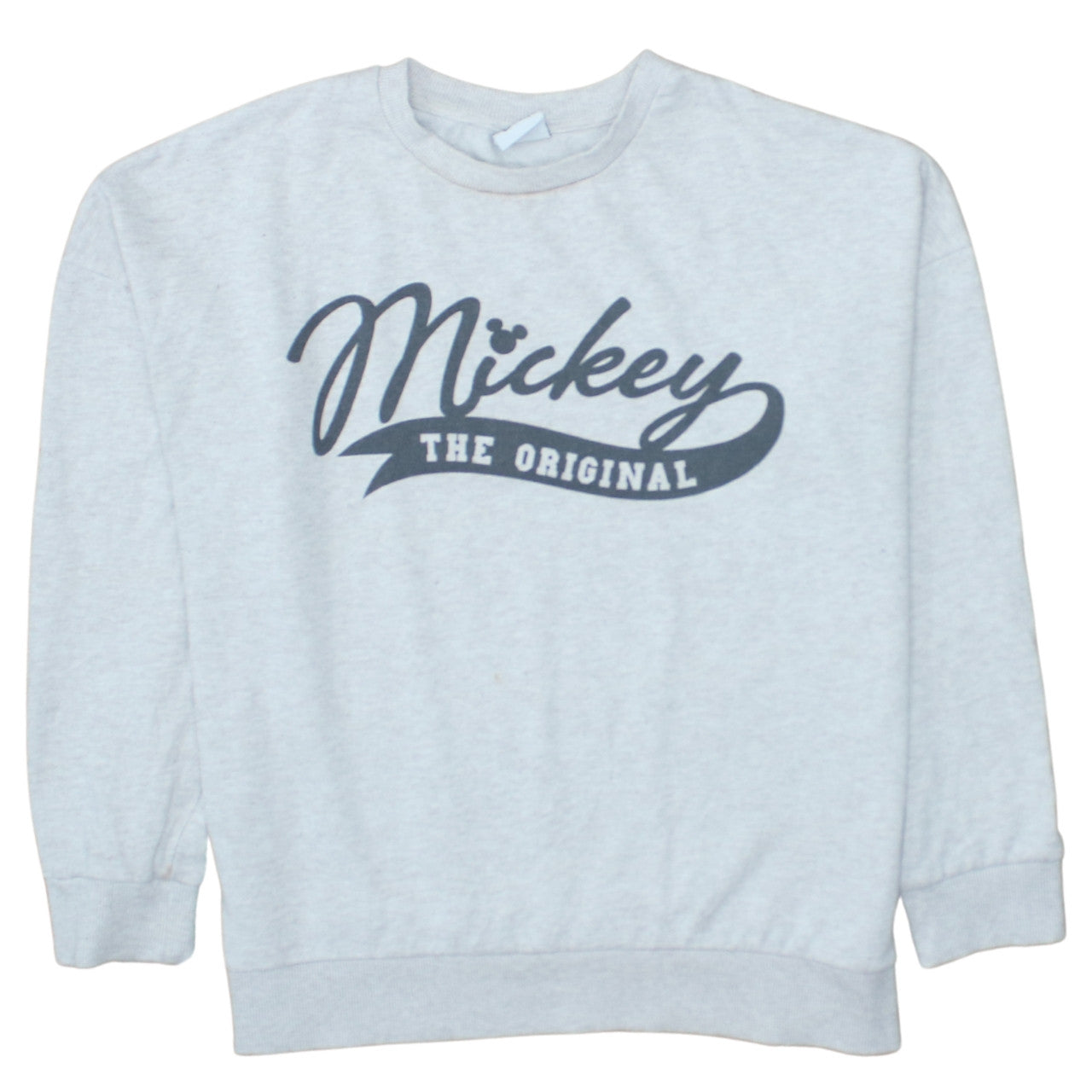 Disney Women Grey Mickey The Original Pullover Sweatshirt UK 14