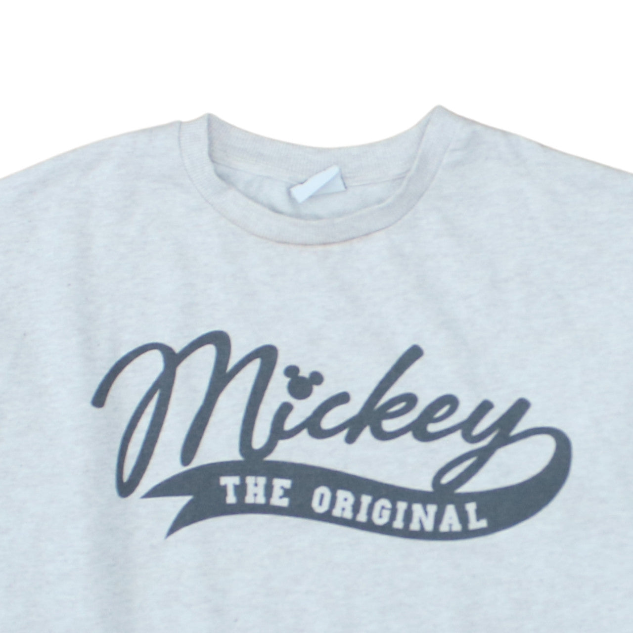 Disney Women Grey Mickey The Original Pullover Sweatshirt UK 14