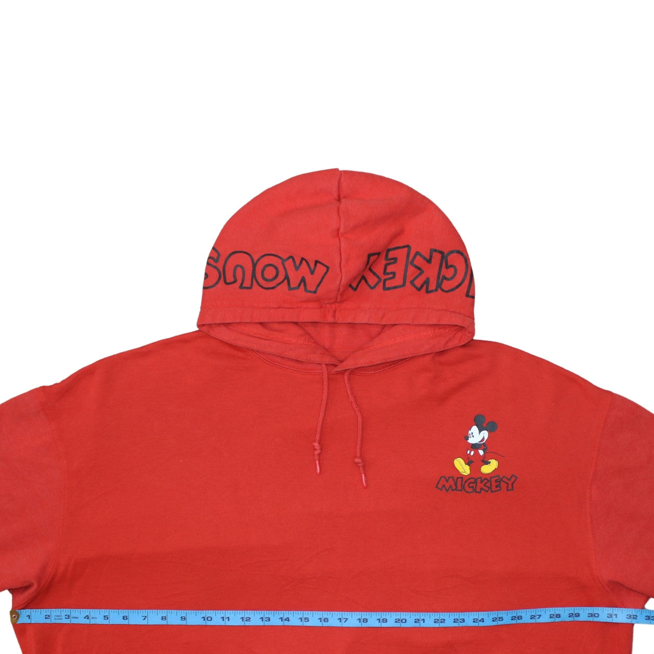Disney Women's Red Mickey Mouse Pullover Hoodie Size 2XL