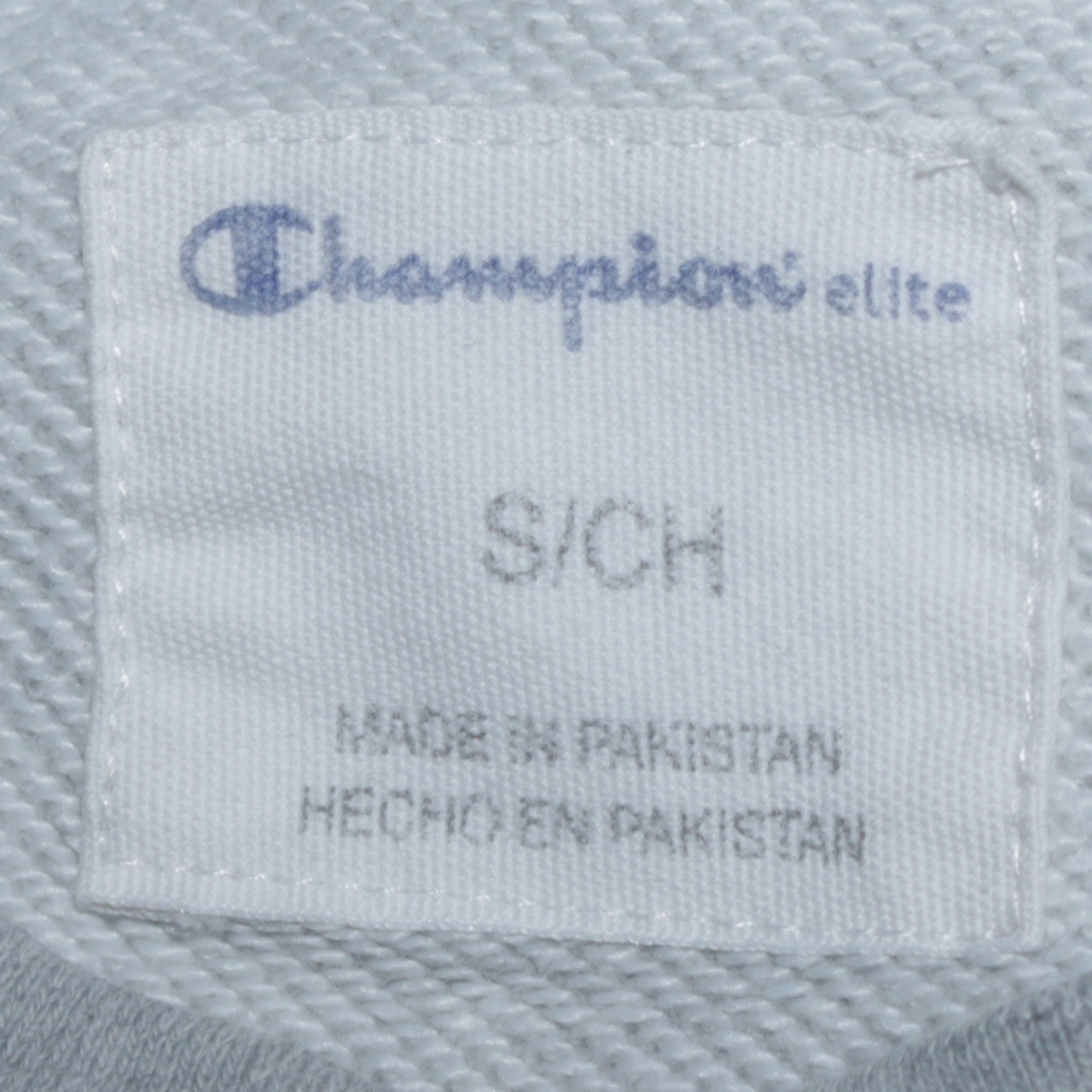Champion Men's Grey Small Crew Neck Embroidered Logo Sweatshirt
