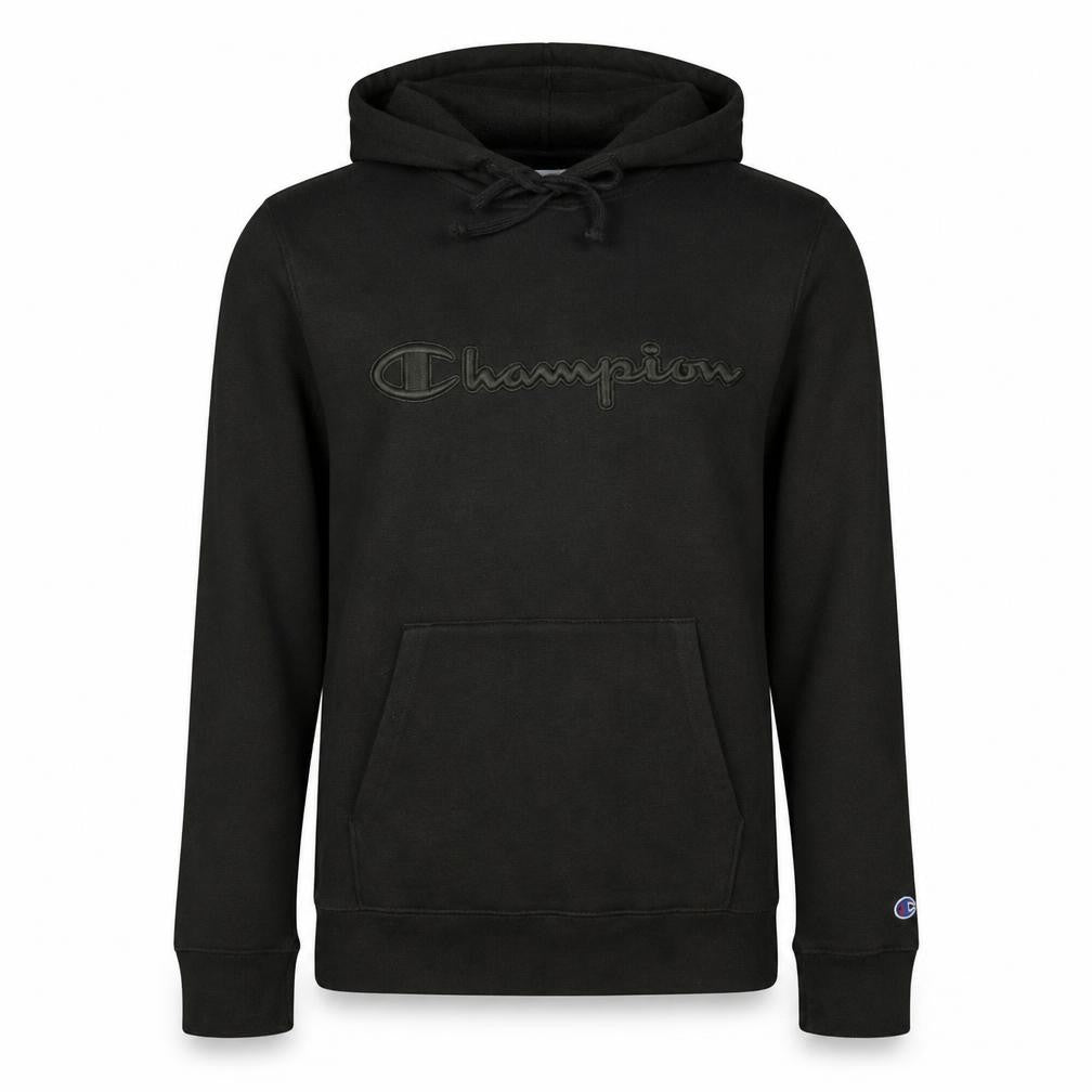 Champion Men's Green Pullover Hoodie M Embroidered Logo Fleece