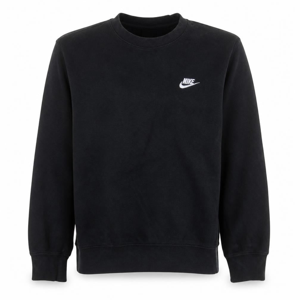 Nike Men's Black Small Pullover Sweatshirt Crew Neck Fleece