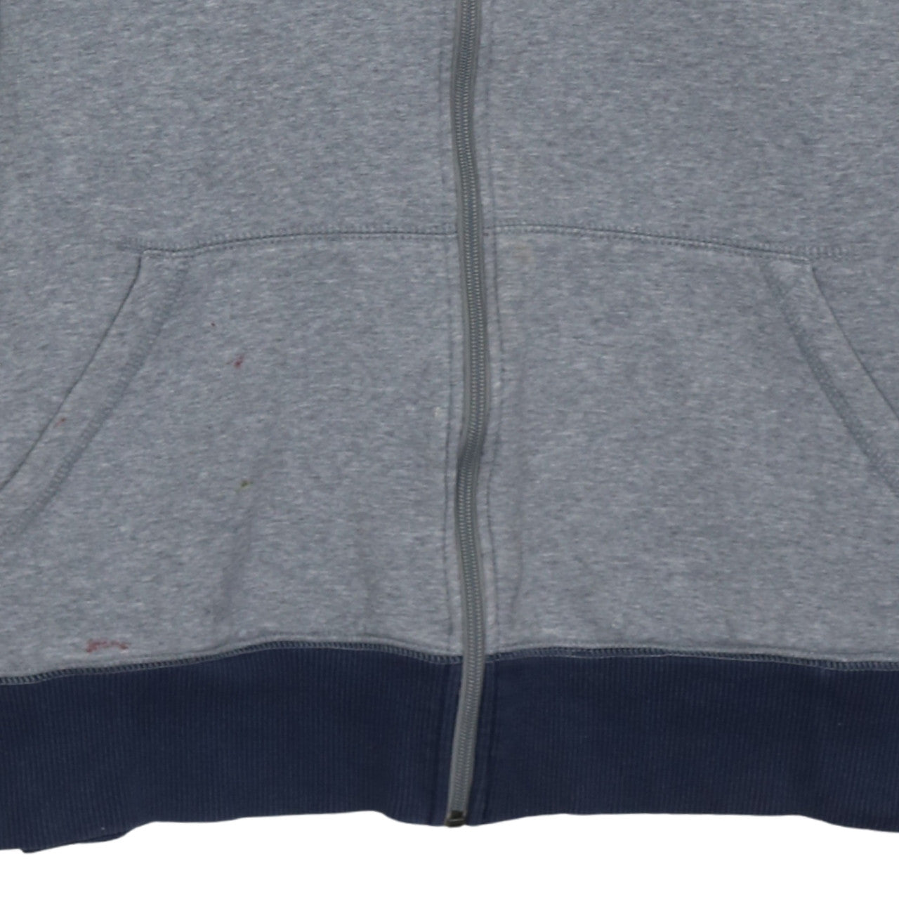 Nike Men's Grey Full Zip Fleece Hoodie XL