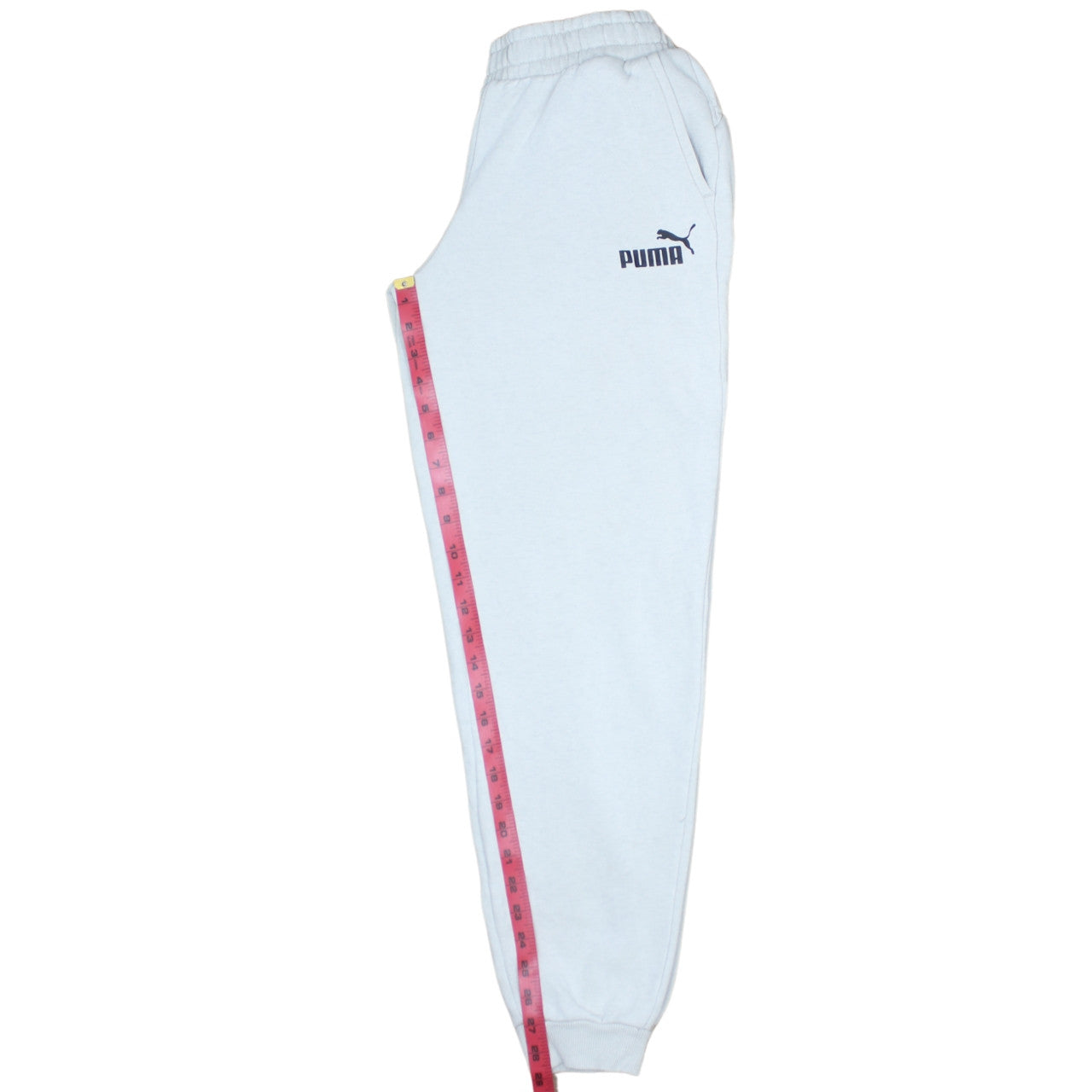 Puma Boys White Jogger Sweatpants 15-16 Yrs Fleece Comfort Active Trousers