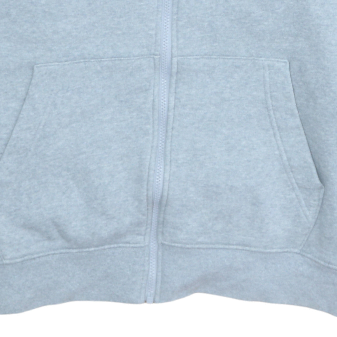 Nike Womens Grey Full Zip Hoodie XL - Cotton Blend Casual Sweatshirt