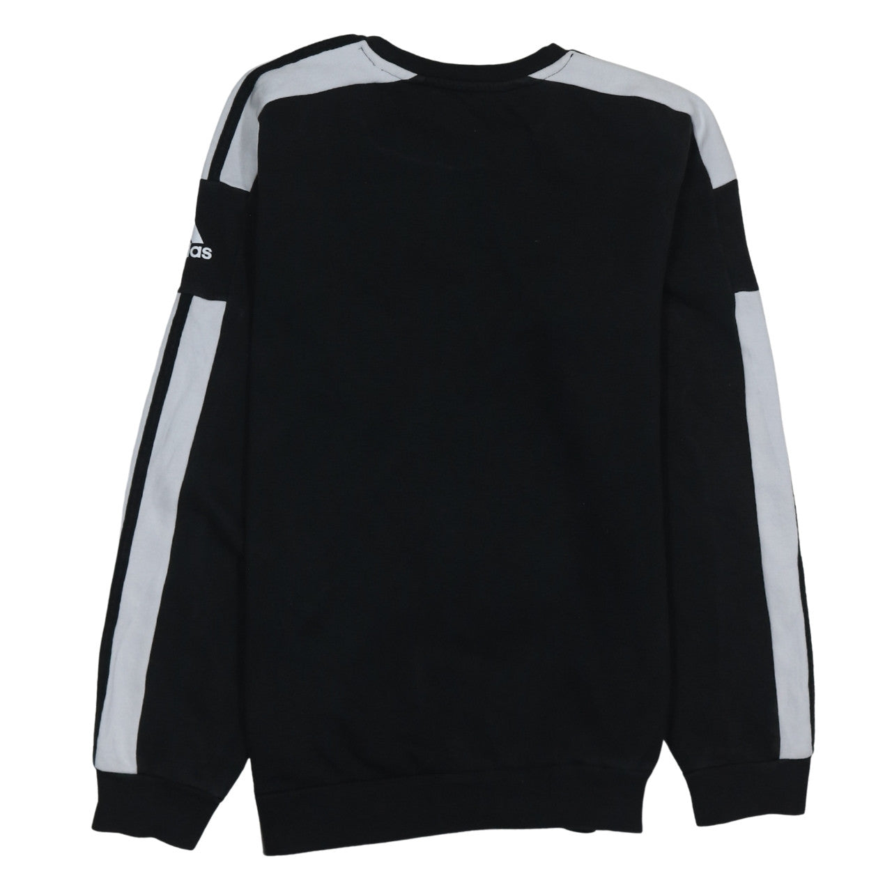 adidas Men's Black Small Pullover Sweatshirt Crew Neck Logo