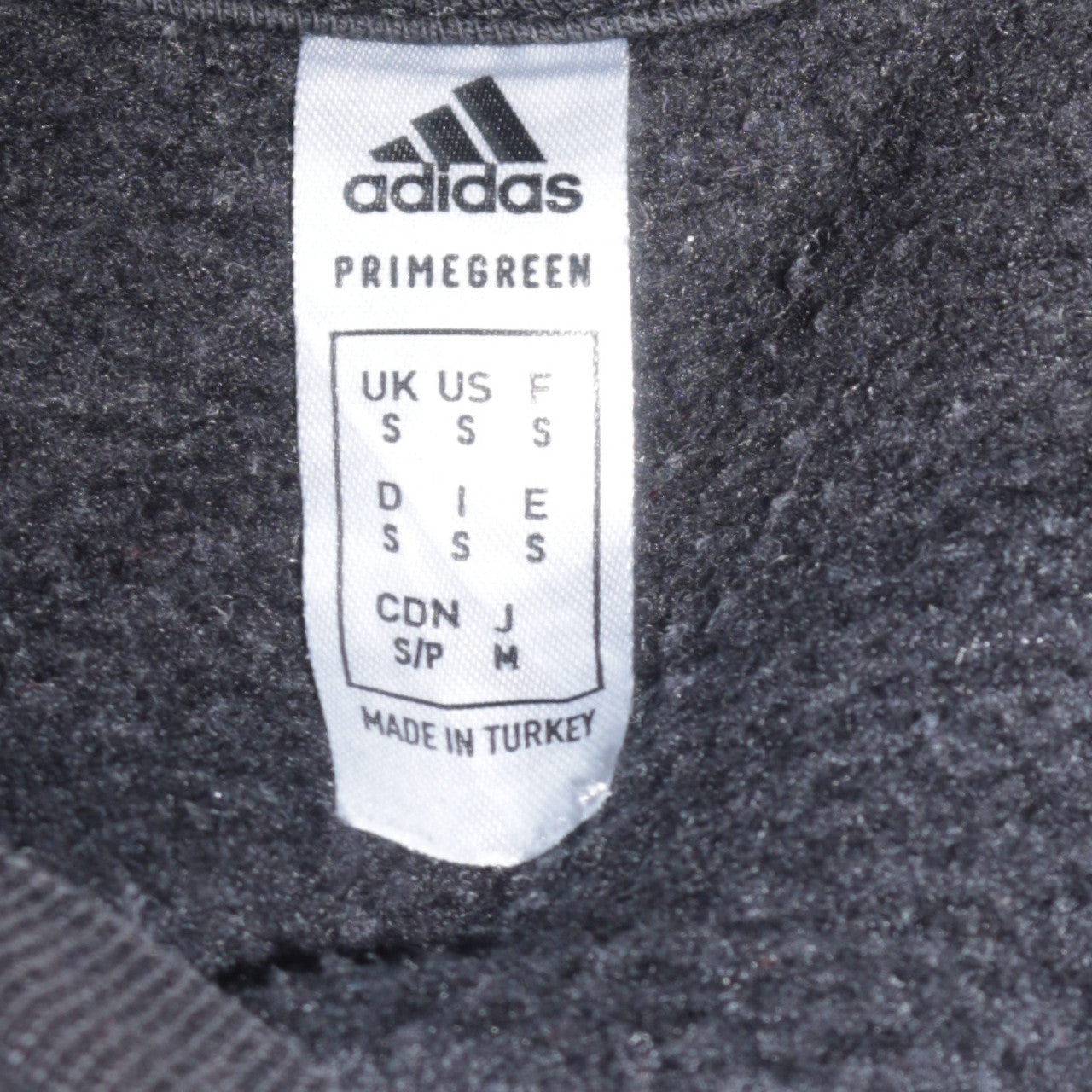 adidas Men's Black Small Pullover Sweatshirt Crew Neck Logo