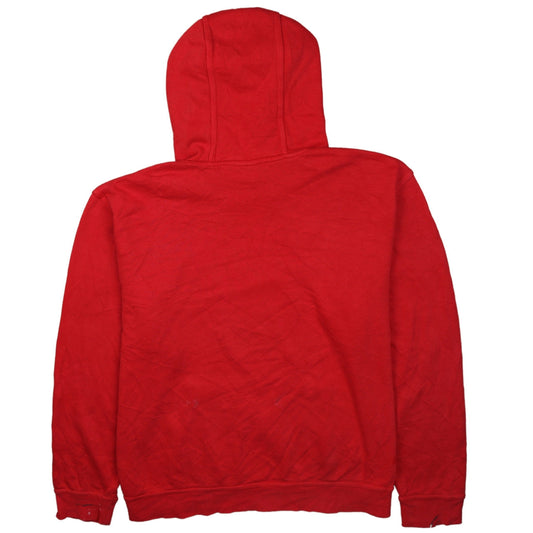 Champion Womens Red Pullover Hoodie XL (14/16) Logo Print Casual