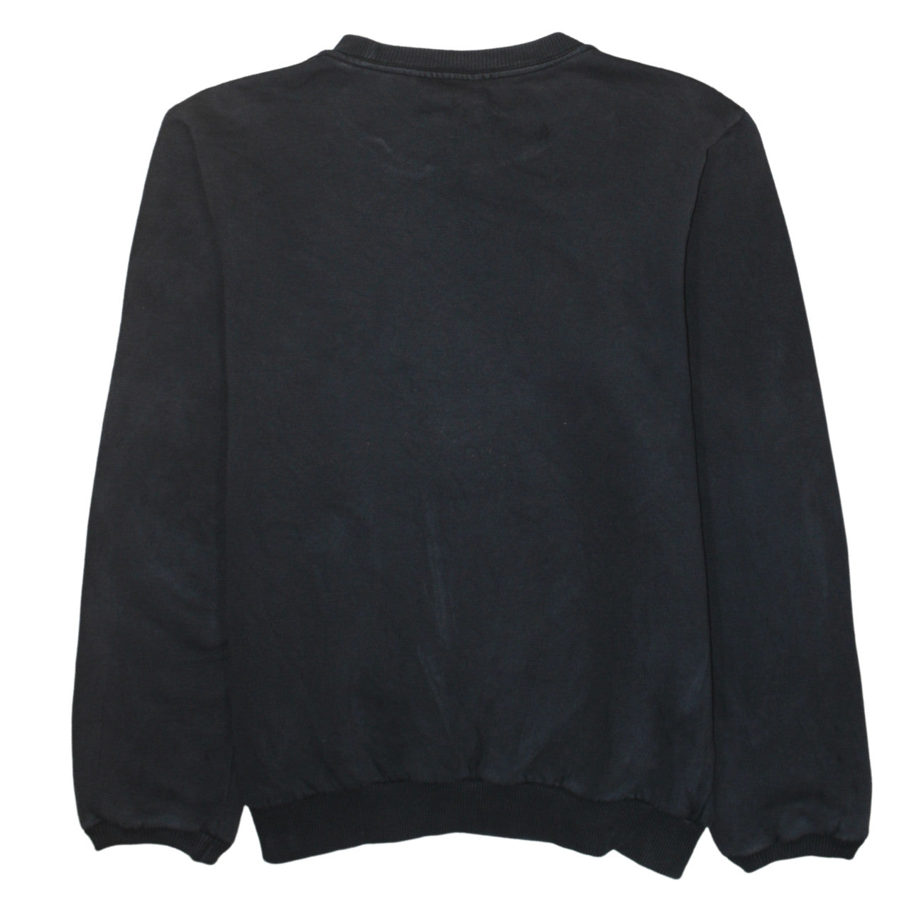 Adidas Men's Black Sequin Logo Pullover Sweatshirt Size S