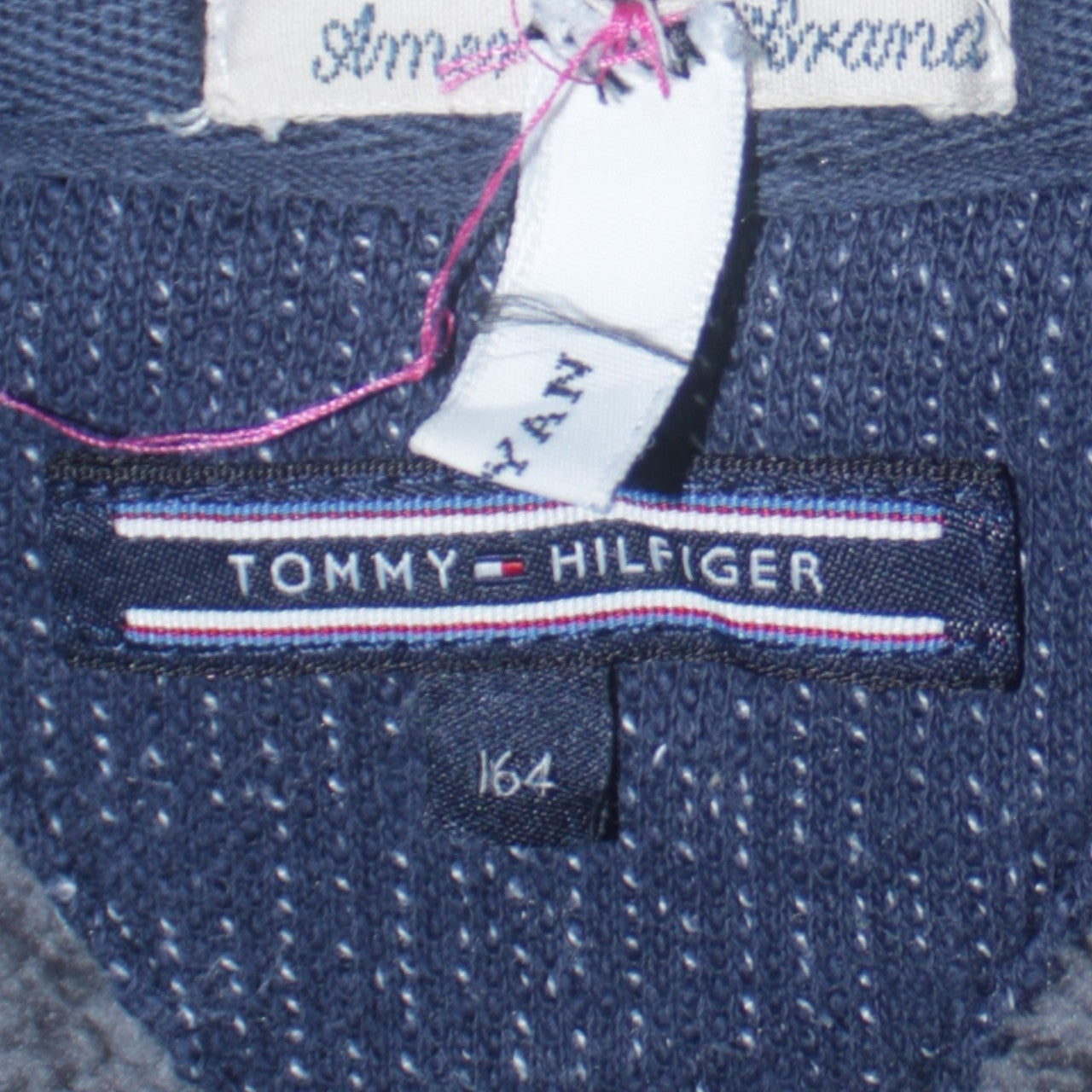 Tommy Hilfiger Boys Blue Full Zip Hooded Sweatshirt Size 164 (Age 13-14)