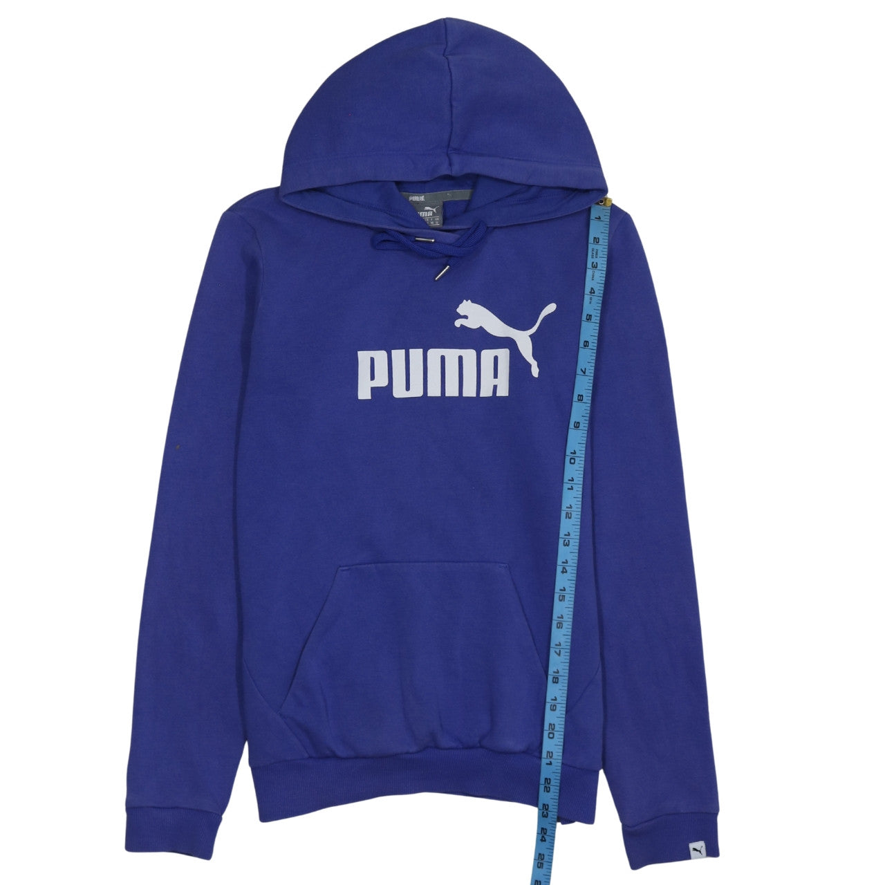 Puma Women's Blue Hooded Pullover Sweatshirt Size 10