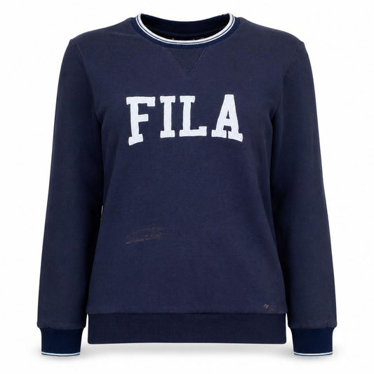 Fila Womens Navy Blue XS/8 Crew Neck Pullover Sweatshirt