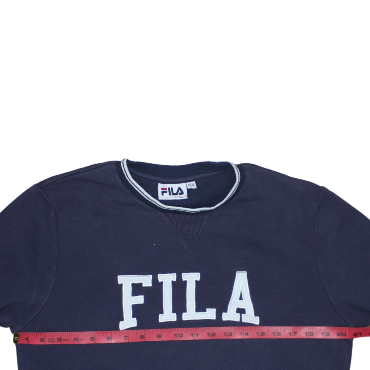 Fila Womens Navy Blue XS/8 Crew Neck Pullover Sweatshirt