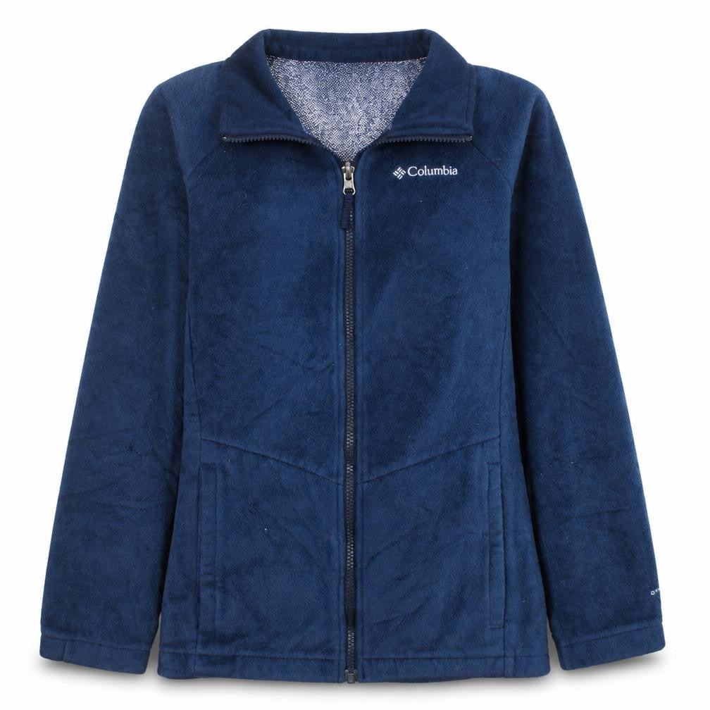 Columbia Womens Blue L Fleece Full Zip Interchange Active Jacket