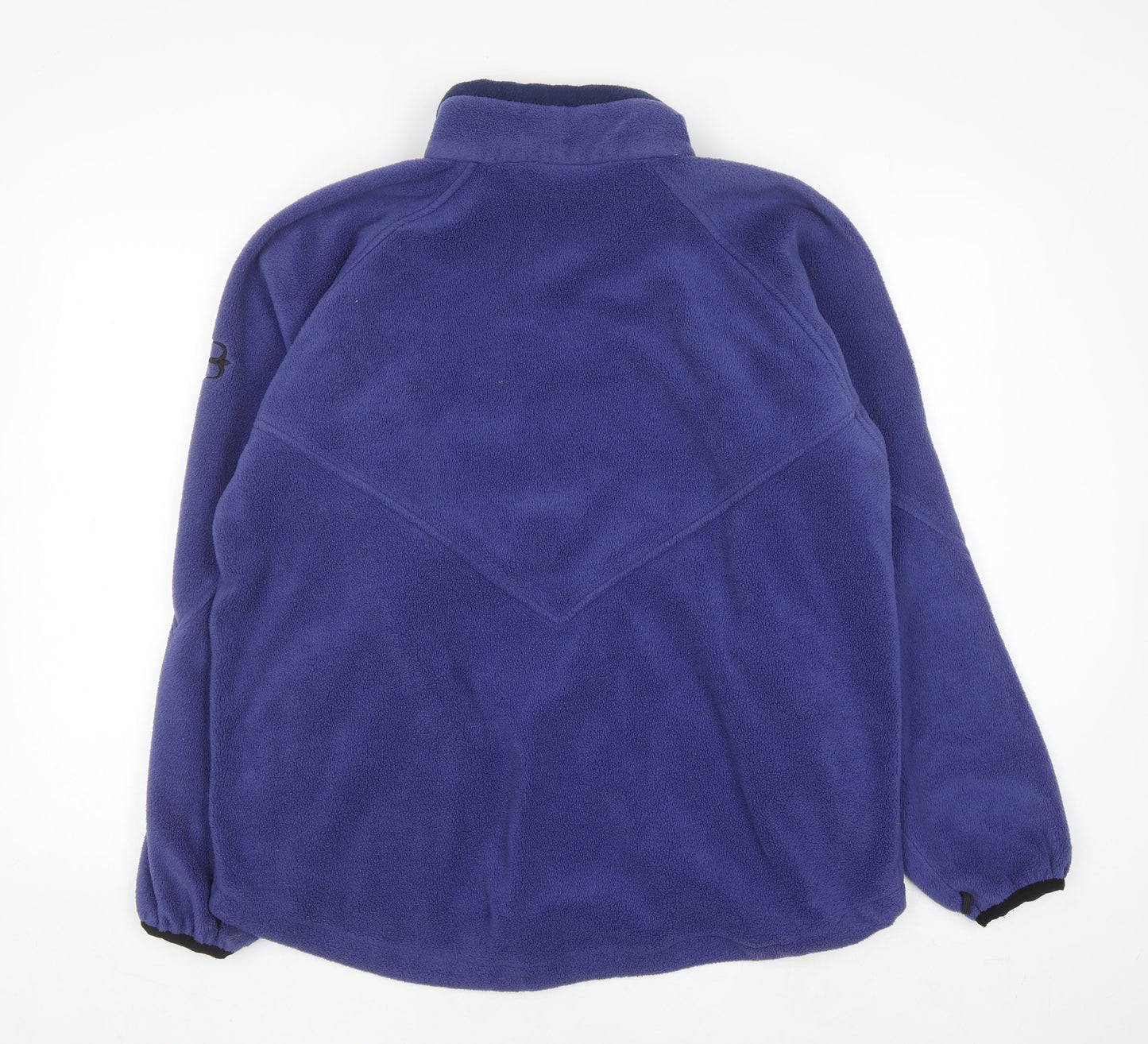 B-Casual Men Blue Full Zip Fleece Sweatshirt Size L