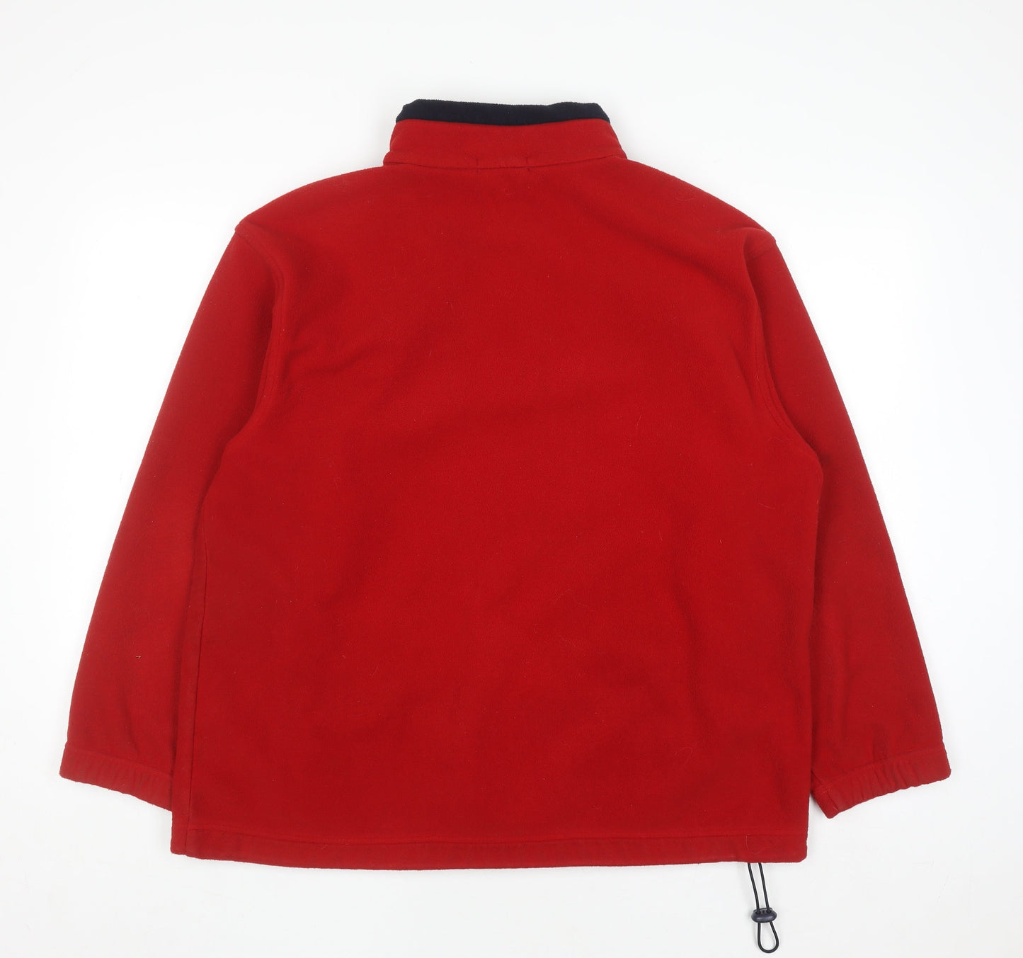 Marks and Spencer Women Red Full Zip Fleece Jacket UK 20