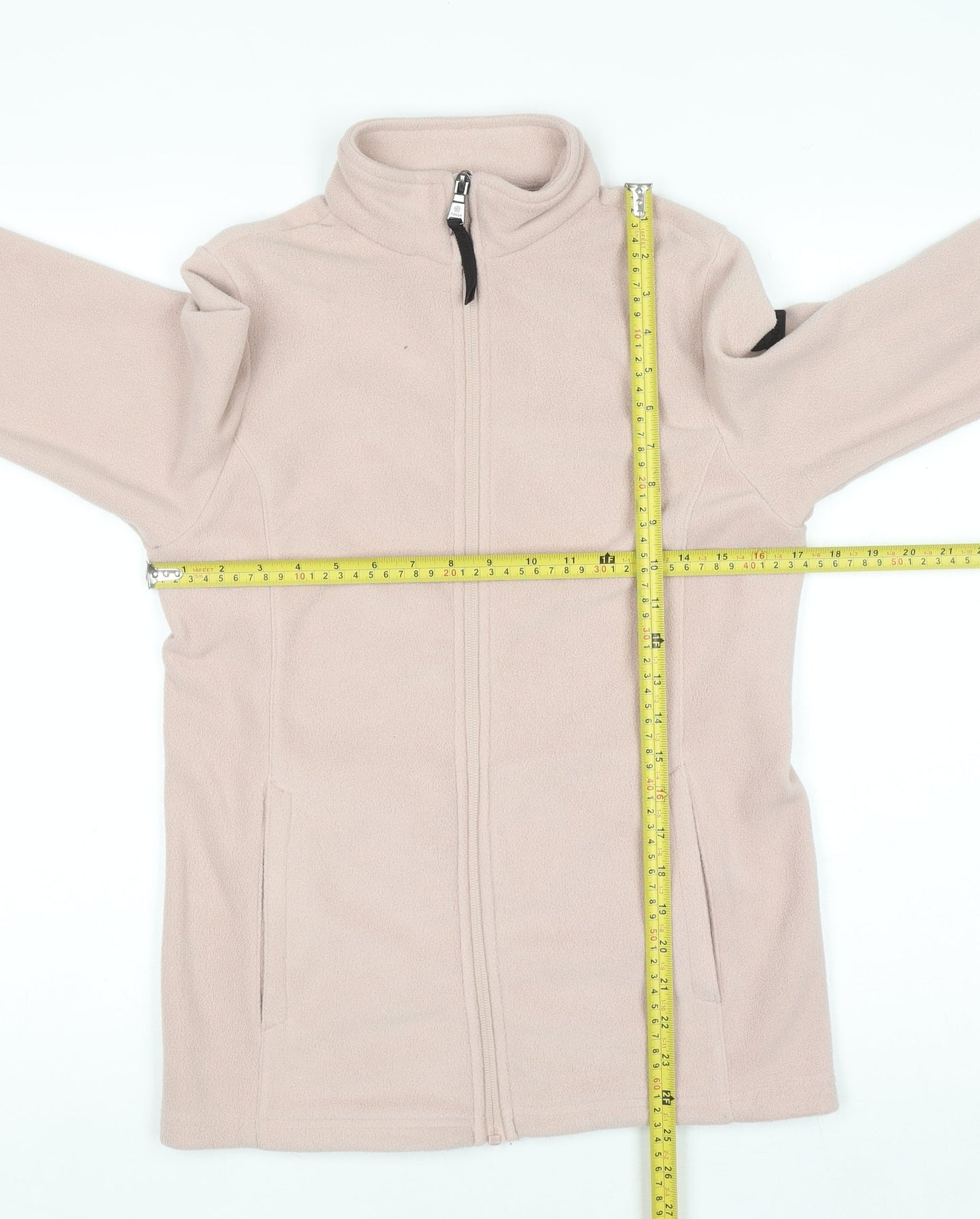 TOG24 Women's Beige Full Zip Fleece Jacket Size 8