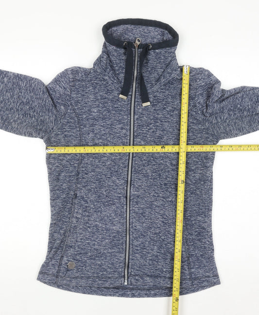 Regatta Women Blue Full Zip Hoodie Size 8 Polyester Outdoor Fleece