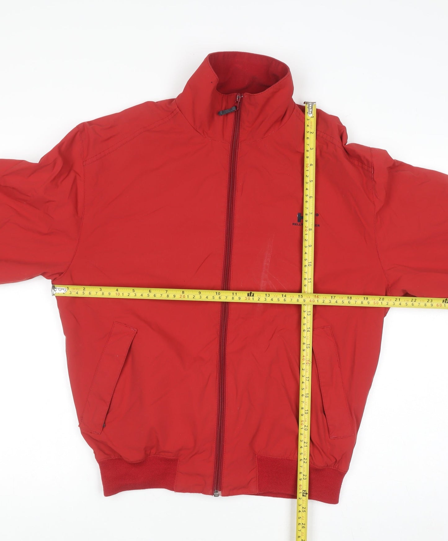 Helly Hansen Men's Red Bomber Jacket Size S Windproof Water Resistant