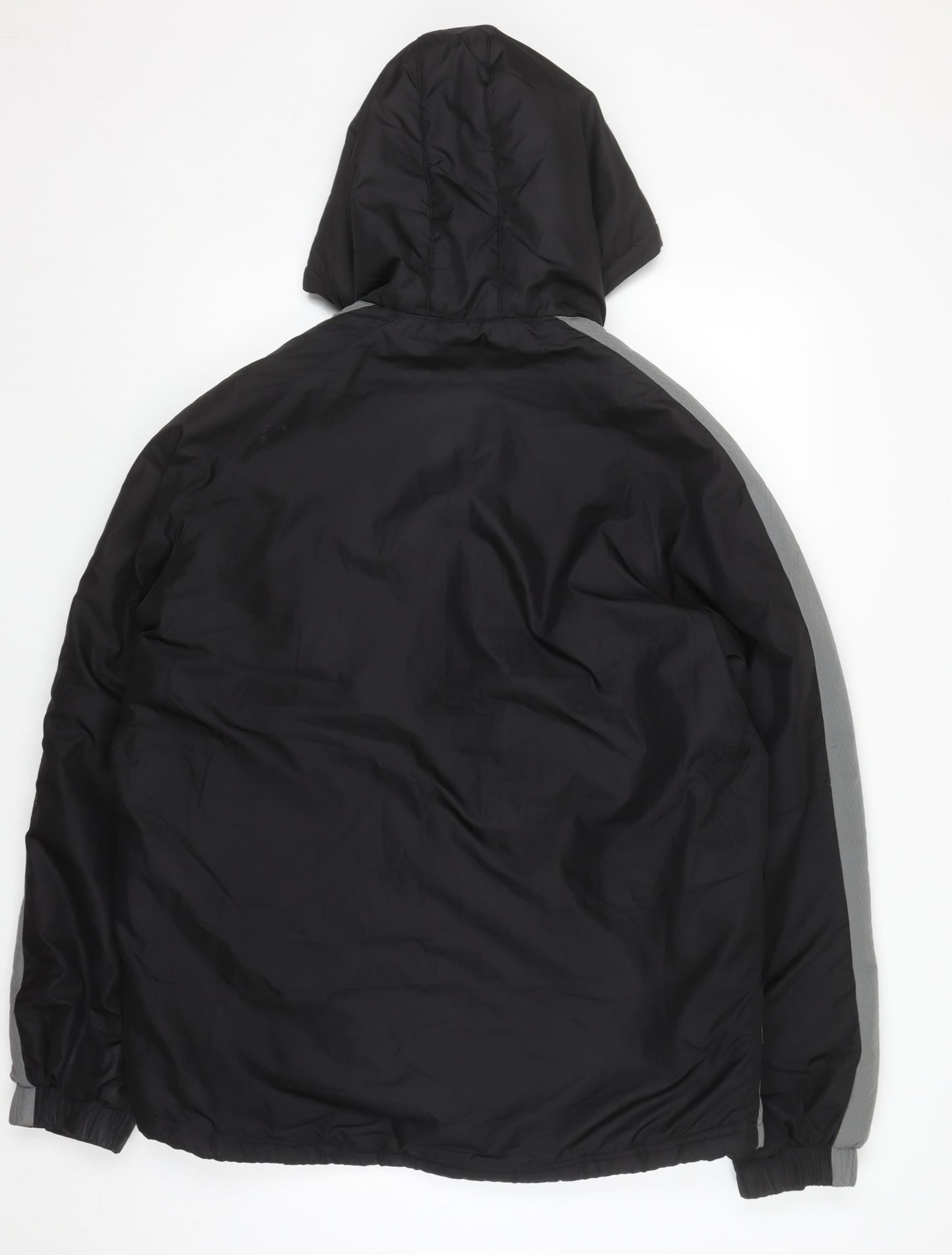 Puma Men's Black L Windbreaker Hooded Sports Jacket