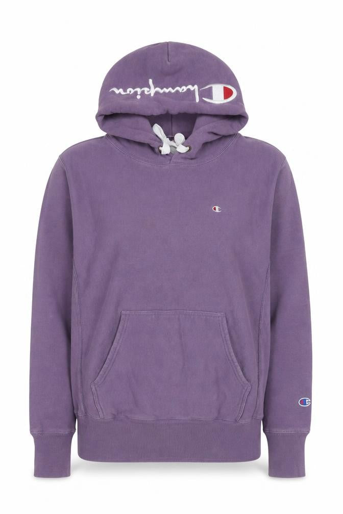 Champion Womens Purple Reverse Weave Pullover Hoodie Size L