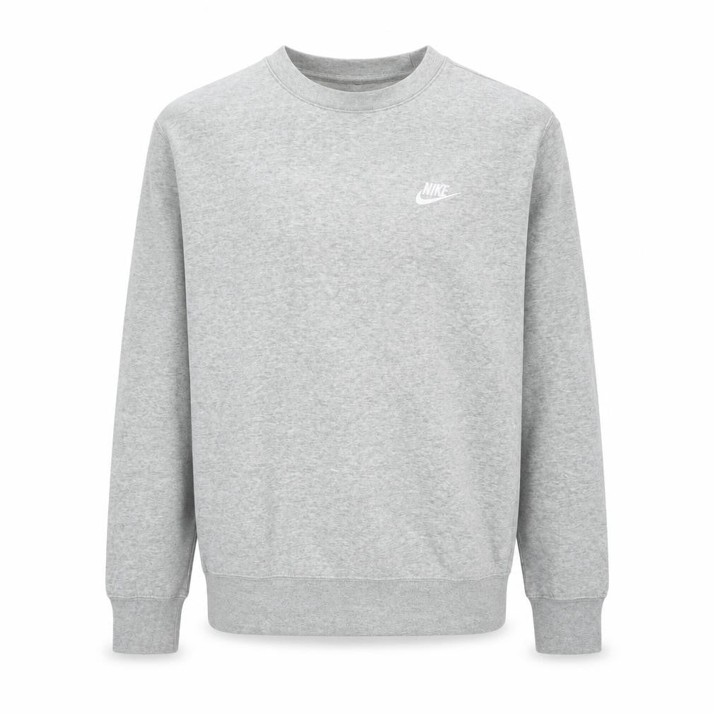 Nike Men's Grey Crew Neck Pullover Sweatshirt Size S