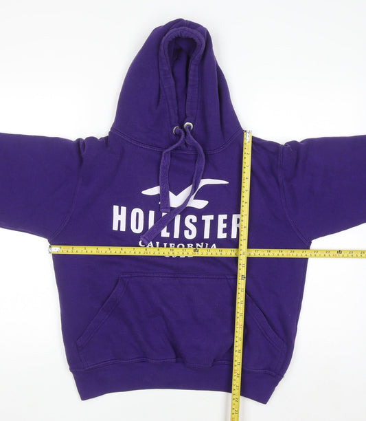 Hollister Women’s Purple Hoodie Medium Pullover Cotton Blend Casual