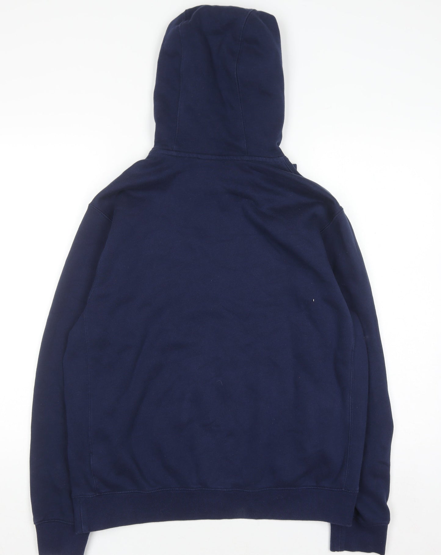 Nike Mens Blue Pullover Hoodie M Regular Fit Fleece Sweatshirt
