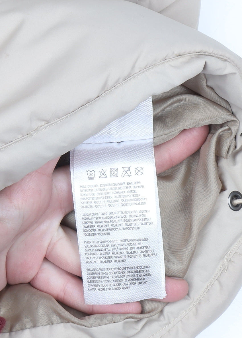 Brave Soul Womens Beige Black Puffer Waistcoat Size 12 Regular