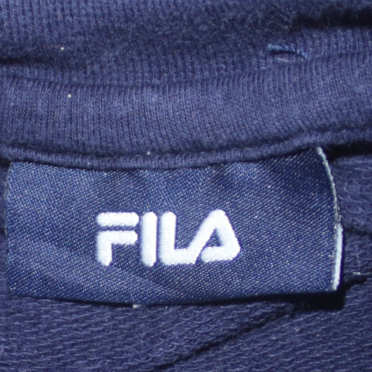 FILA Men's Blue Red 1/4 Zip Retro Sports Sweatshirt Size L