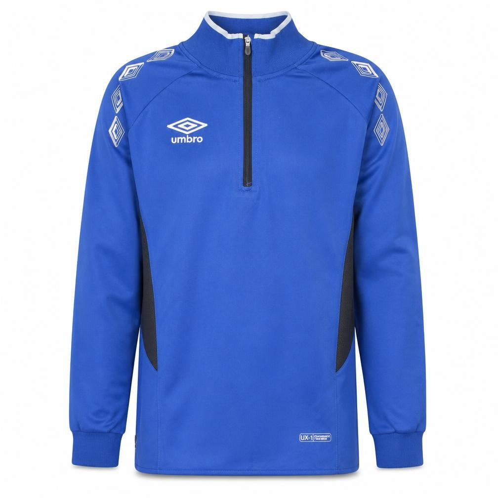 Umbro Men's Blue 1/4 Zip Performance Sweatshirt M