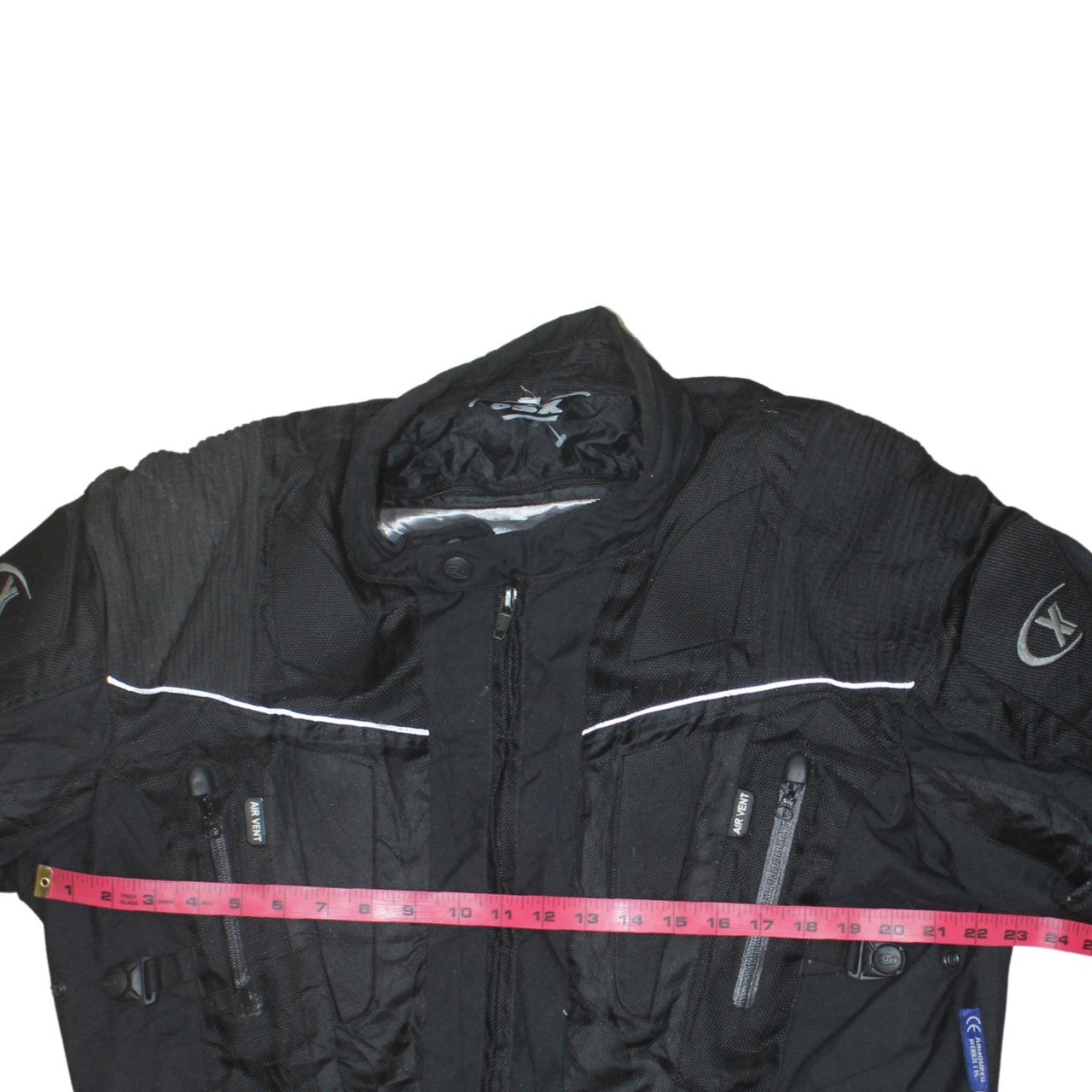 Buffalo by OSX Men's Black Motorcycle Jacket Size L Waterproof Riding