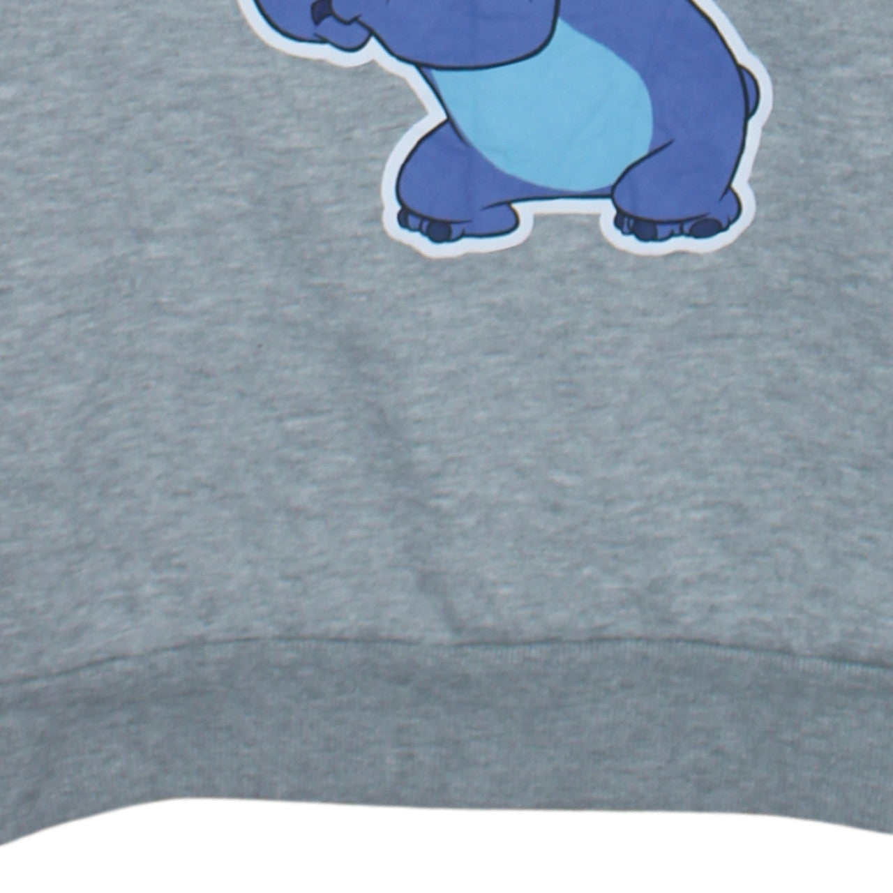 Disney Women Grey Stitch Sweatshirt L 14-16 Pullover Crew Neck