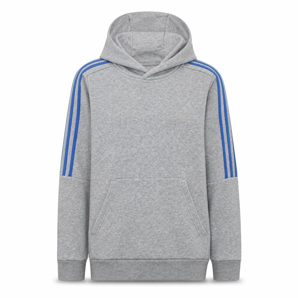 adidas Teens Grey Pullover Hoodie Long Sleeve Fleece Size 164
