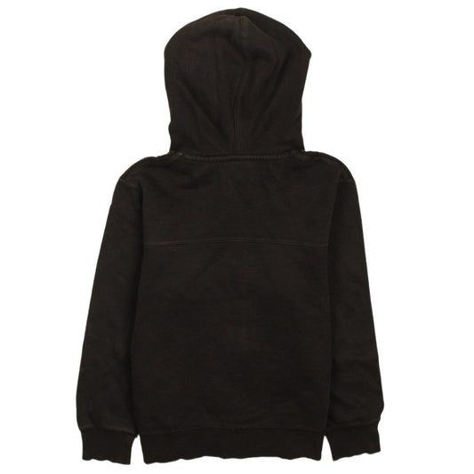 Nike Boys Black Full Zip Hoodie Red Stripe Size 12-13 Years L Hooded Sweatshirt