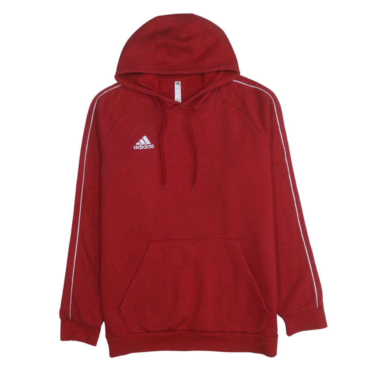 Adidas Men Red XL Pullover Hoodie Sports Fleece Sweatshirt