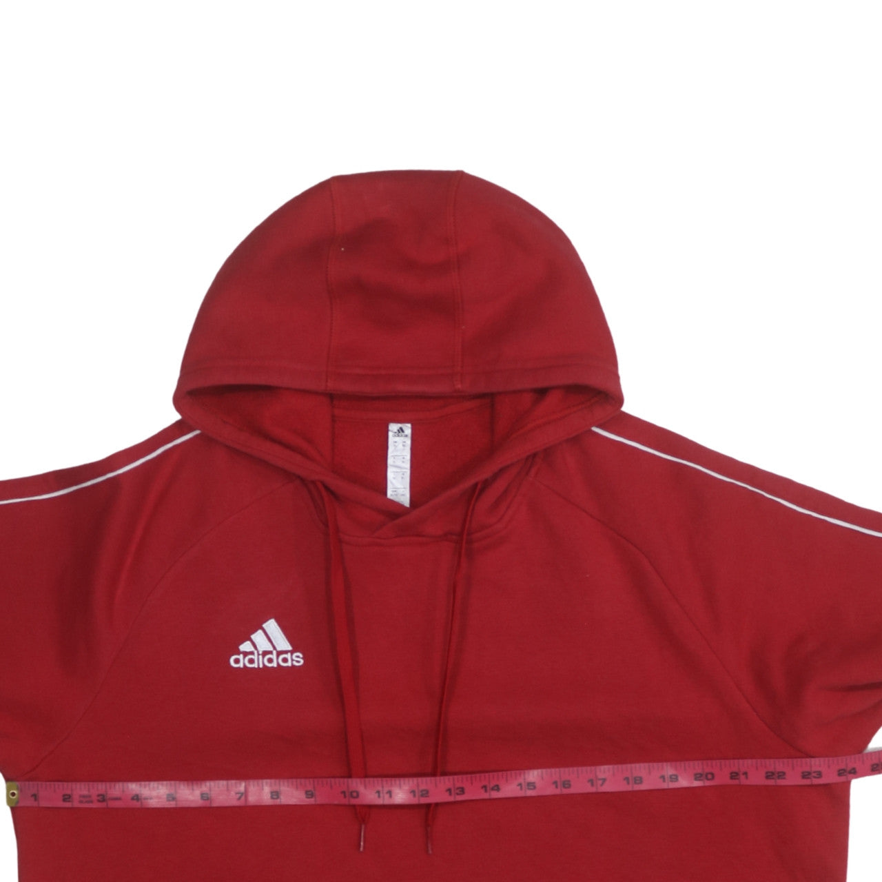 Adidas Men Red XL Pullover Hoodie Sports Fleece Sweatshirt