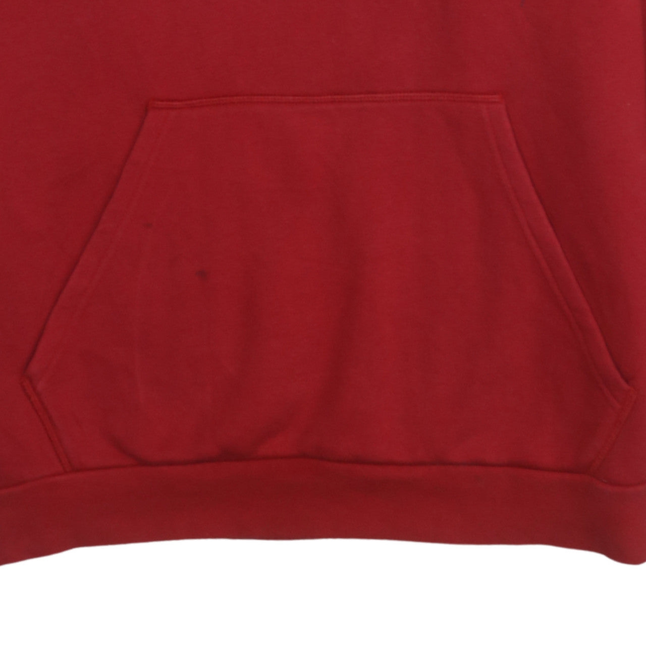 Adidas Men Red XL Pullover Hoodie Sports Fleece Sweatshirt