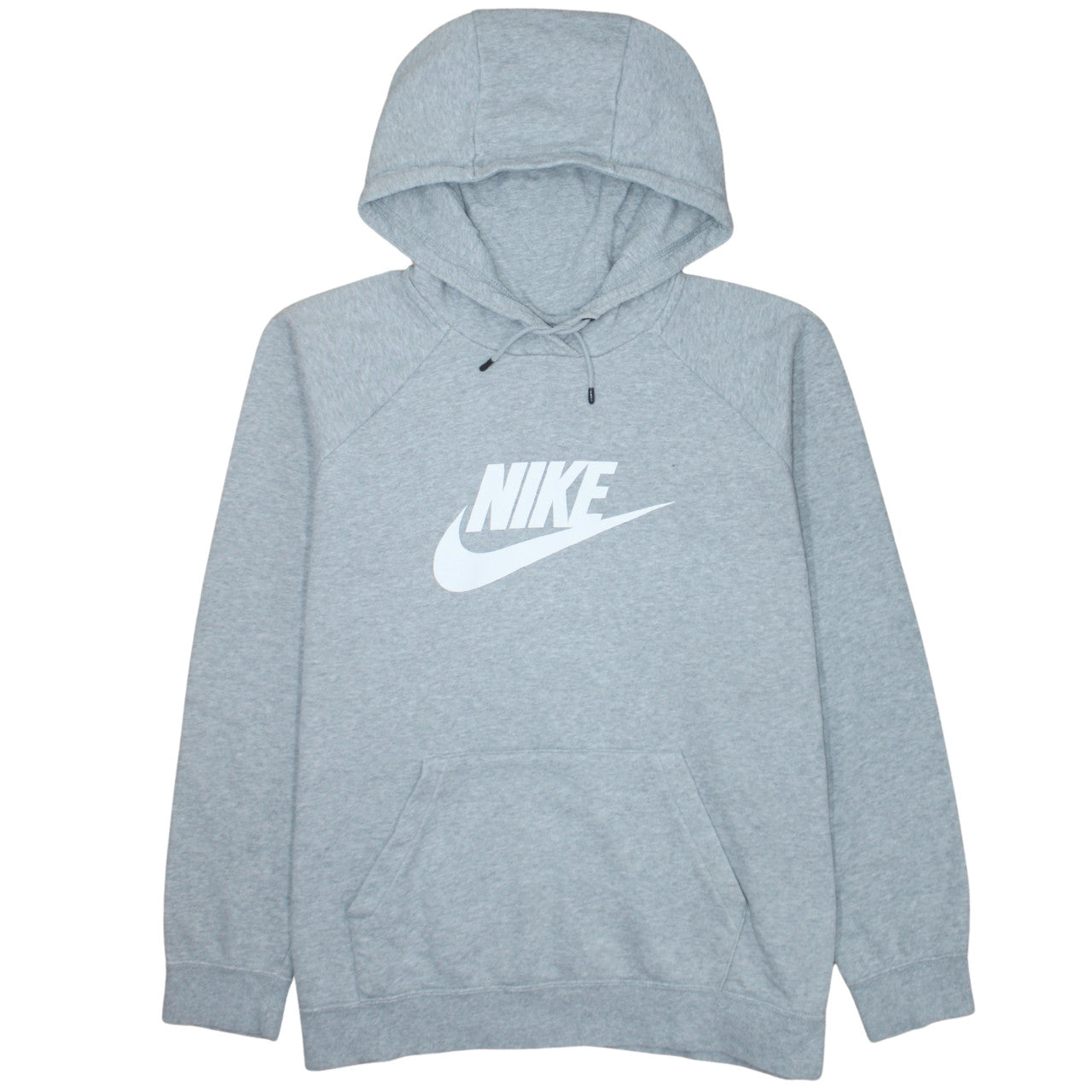 Nike Men's Grey 2XL Pullover Hoodie with Logo Print