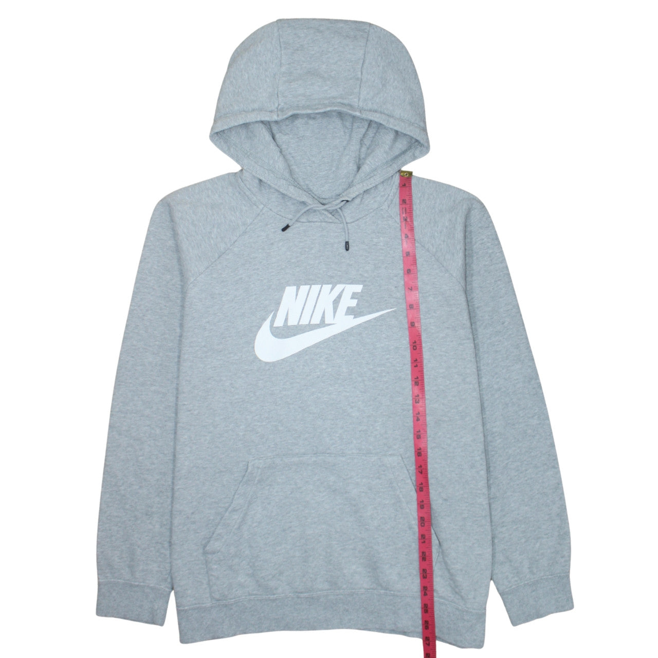 Nike Men's Grey 2XL Pullover Hoodie with Logo Print