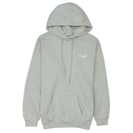 adidas Men's Green Pullover Hoodie L Logo Fleece Sweatshirt