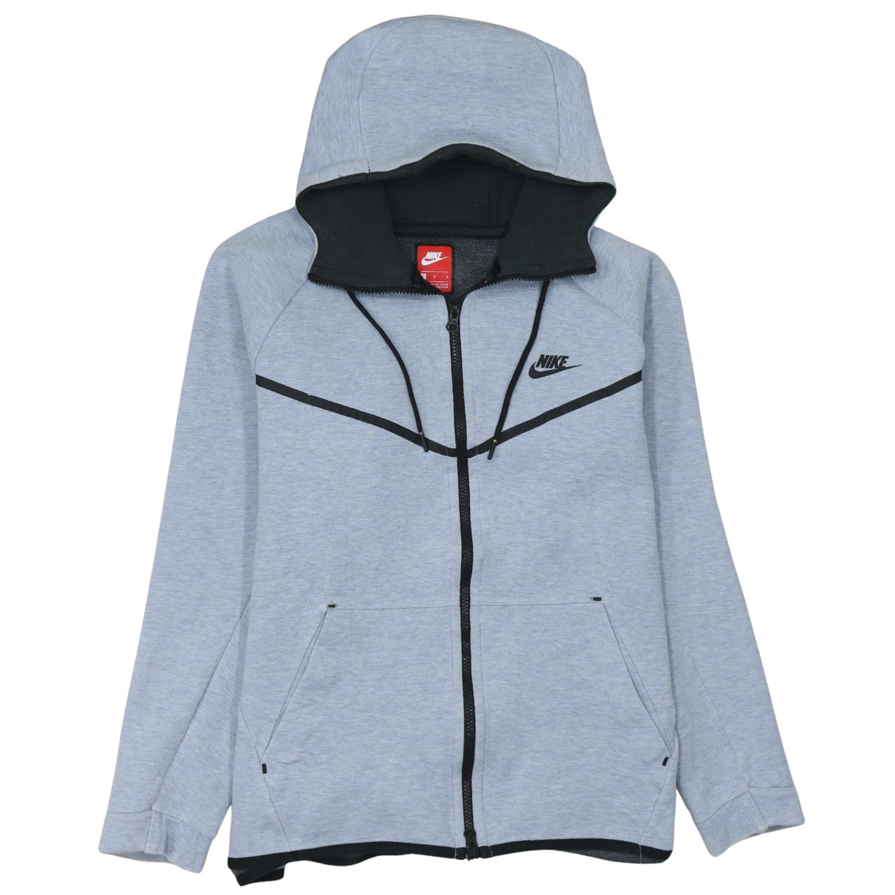 Nike Men's Grey Full Zip Hoodie L Sportswear Sweatshirt