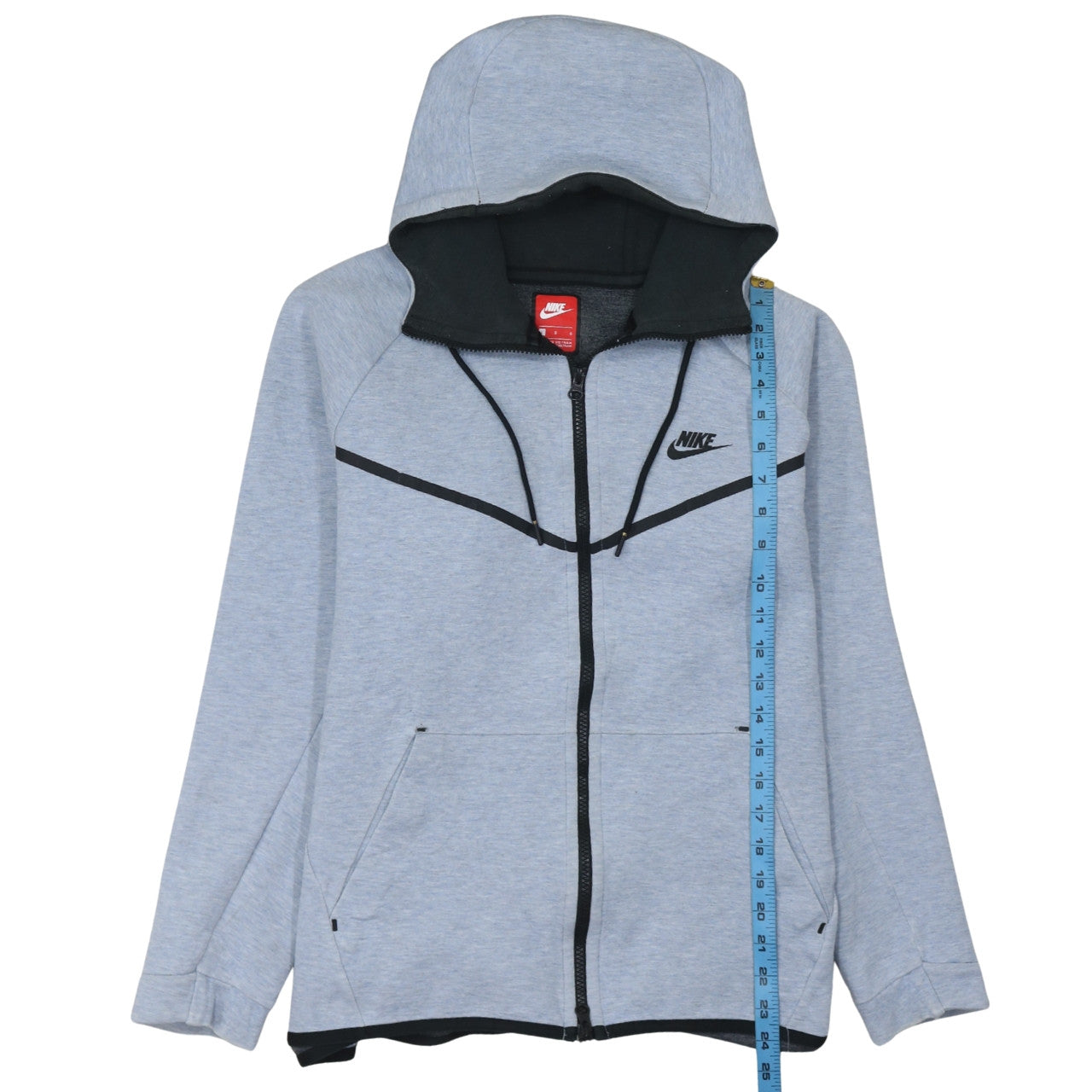 Nike Men's Grey Full Zip Hoodie L Sportswear Sweatshirt