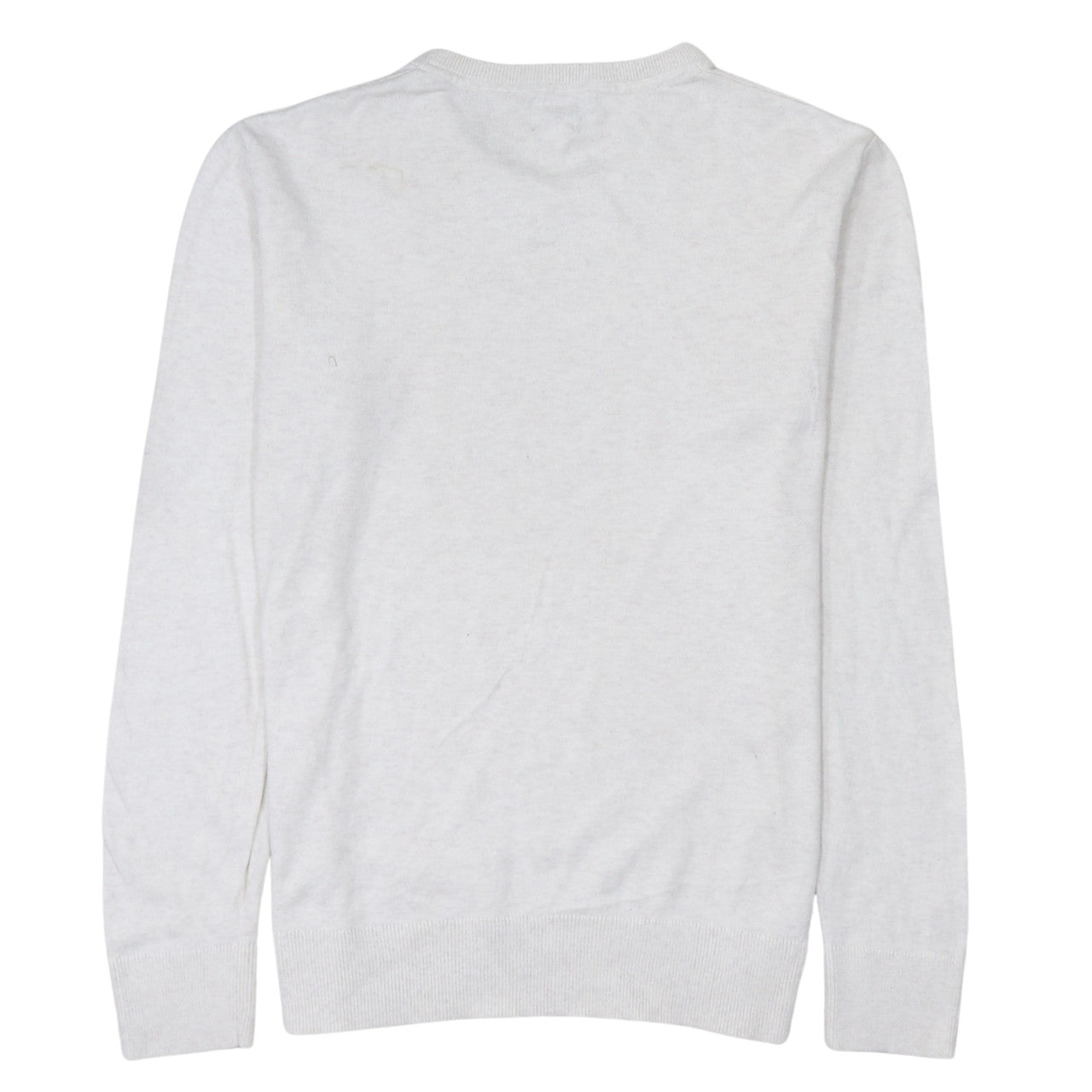 GAP Men’s White Cotton Crew Neck Pullover Jumper Size S