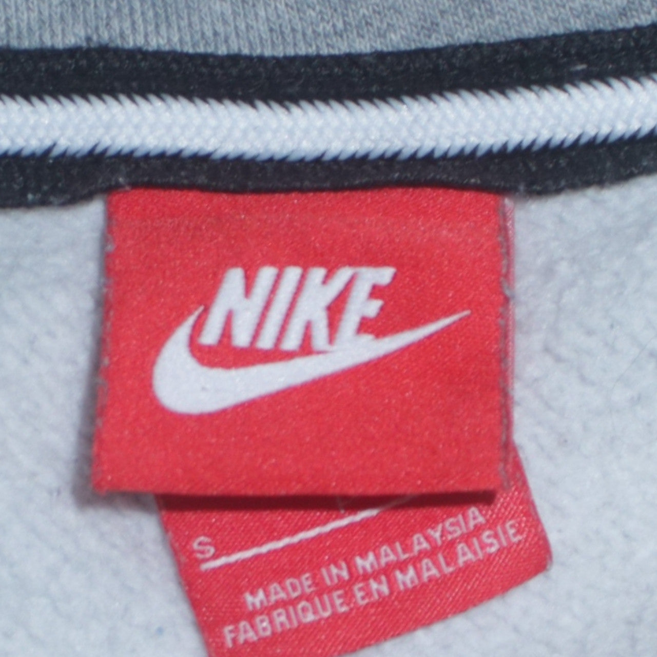 Nike Men's Grey Full Zip Hoodie S Regular Fit Sportswear